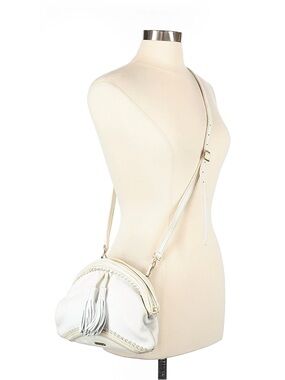Burberry Prorsum 🌟RARE🌟 White Leather Tassel Adjustable Crossbody Bag